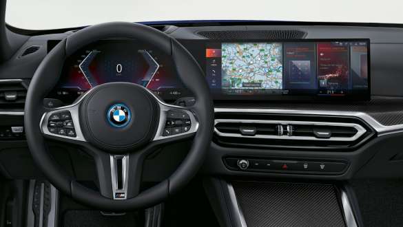 BMW Live Cockpit Professional с изогнутым дисплеем BMW BMW i4 M50 G26 2021 BMW Live Cockpit Professional с изогнутым дисплеем BMW BMW i4 M50 G26 2021, кокпит