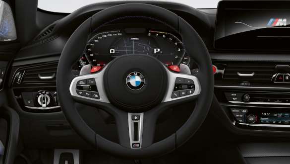 Кожаное рулевое колесо М BMW M5 Competition F90 LCI Facelift 2020, кокпит Кожаное рулевое колесо М BMW M5 Competition F90 LCI Facelift 2020, кокпит