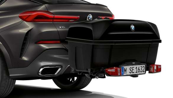 BMW X6 M60i xDrive G06 MP, задний багажный бокс BMW BMW X6 M60i xDrive G06 MP, задний багажный бокс BMW, крупный план