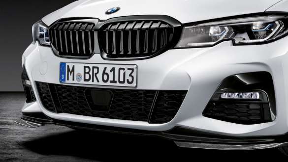Аксессуары M Performance BMW 3 Серии Седан G20 Решетка радиатора M Performance черная, глянцевая Аксессуары M Performance BMW 3 Серии Седан G20 Решетка радиатора M Performance черная, глянцевая, крупным планом