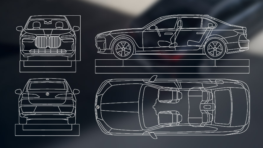 Технические характеристики BMW 7 Серии Седан G70 ICE 740i Технические характеристики BMW 7 Серии Седан G70 ICE 740i