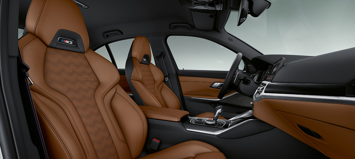 Салон BMW M4 Coupe 2020 G82, полная отделка кожей Merino BMW Individual цвета "Тартуфо" Салон BMW M4 Coupe G82 2020, полная отделка кожей Merino BMW Individual цвета "Тартуфо"
