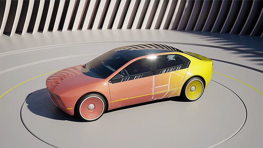 BMW i Vision Dee, технология электронных чернил E-Ink BMW i Vision Dee, концепт-кар, технология электронных чернил E-Ink