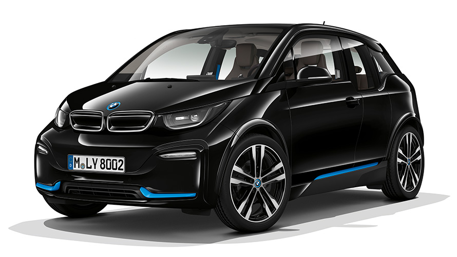 BMW i3s в студии BMW i3s в студии, вид спереди на три четверти