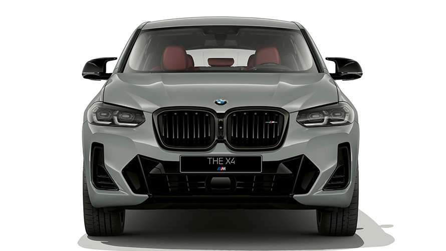 BMW X4 G02 "Серый Бруклин", дизайн передней части, 2021 BMW X4 G02 "Серый Бруклин", дизайн передней части крупным планом, 2021